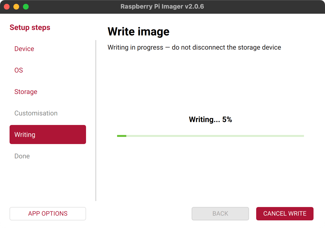 Raspberry Pi Imager, release semver may differ
